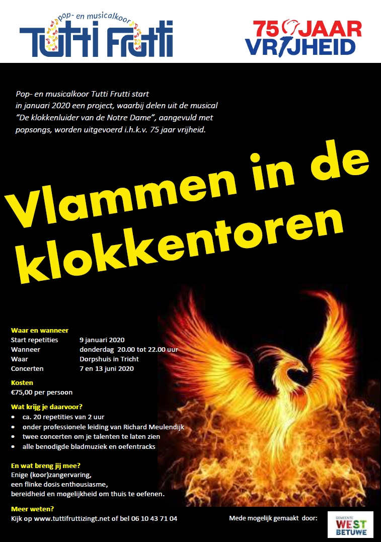 Flyer project 75 jaar vrijheid.